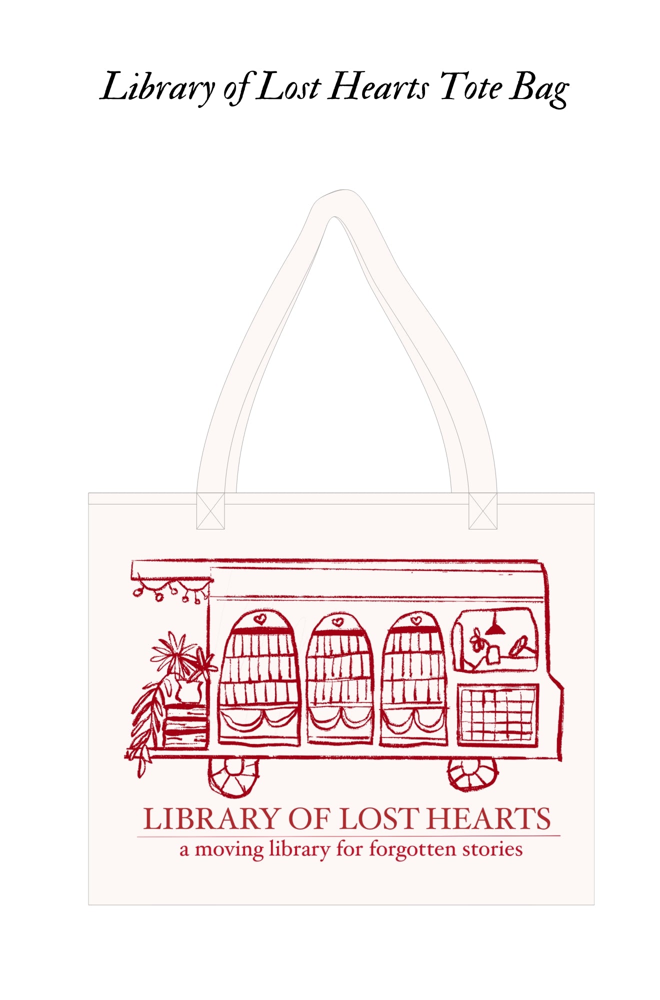 Library of Lost Hearts Tote Bag